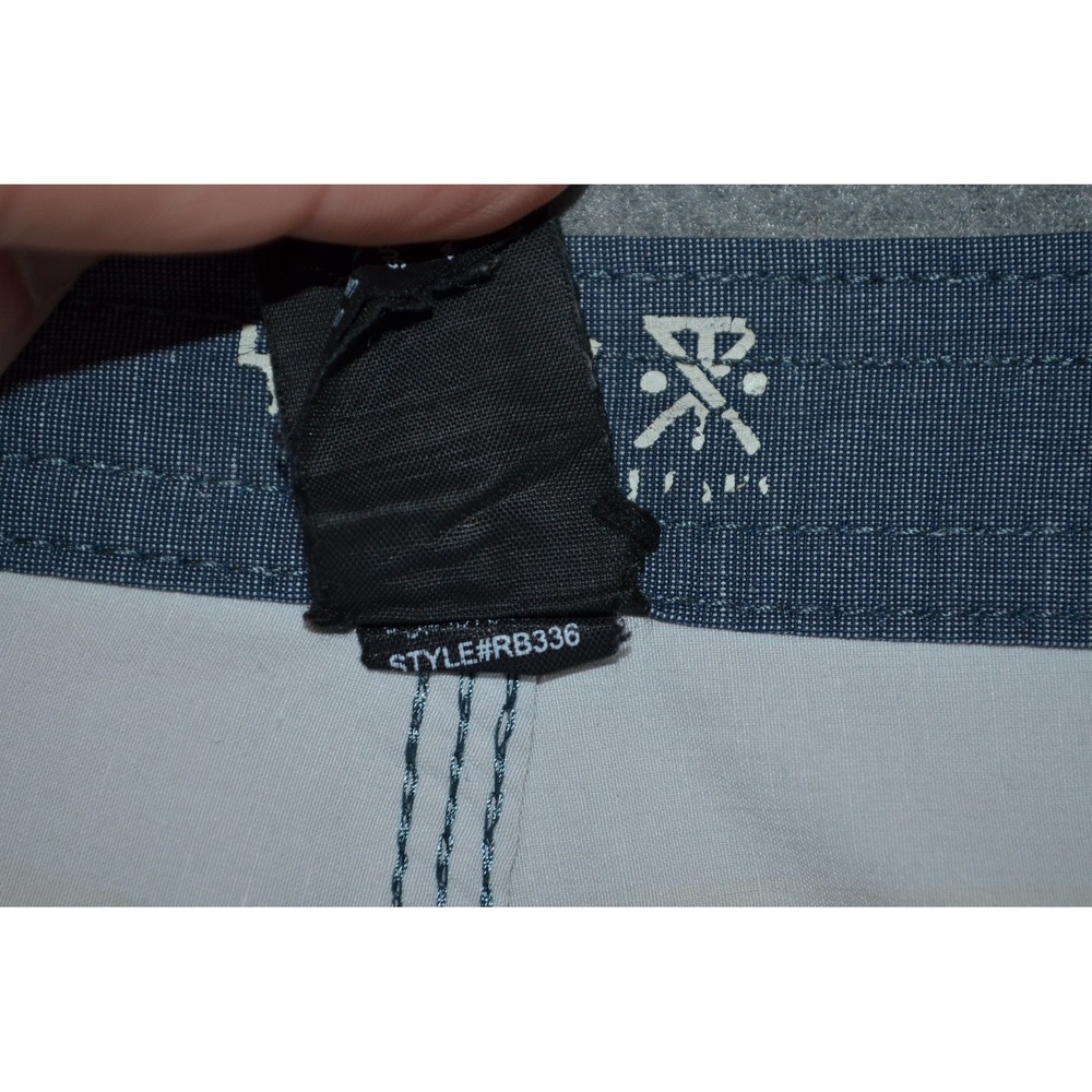Roark Revival Board Shorts Mens 36 Geometric Surf Trunks Quick Dry Stretch 6" - Picture 6 of 11